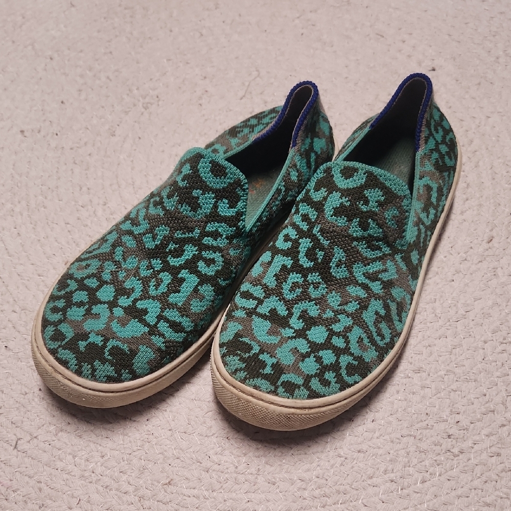 《 Rothys 》 Aqua Camo Spot Sneakers